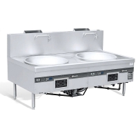 燃气环保双头大炒炉