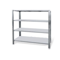组装四层可调平板货架